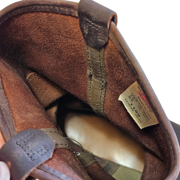 Red Wing Mens Size 13 EE Wide 1159 Pecos Brown Leather Super Sole Work Boots USA - Picture 9 of 15